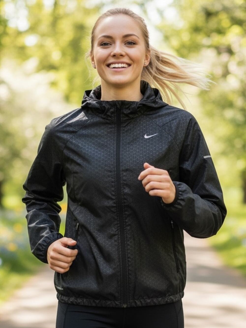 NIKE RUNNING Women’s Small Black STORM-FIT Jacket